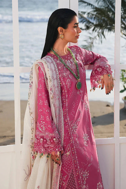 Qalamkar - 3PC Luxury Lawn Embroidered Suit