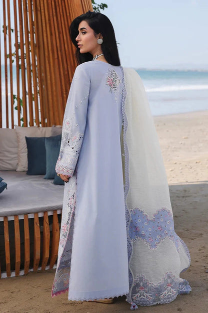 Qalamkar - 3PC Luxury Lawn Embroidered Suit