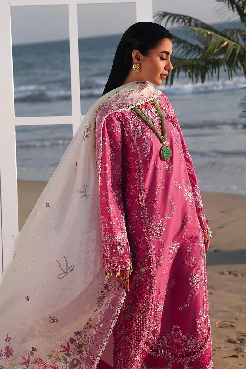 Qalamkar - 3PC Luxury Lawn Embroidered Suit