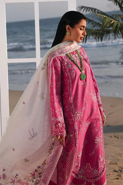 Qalamkar - 3PC Luxury Lawn Embroidered Suit