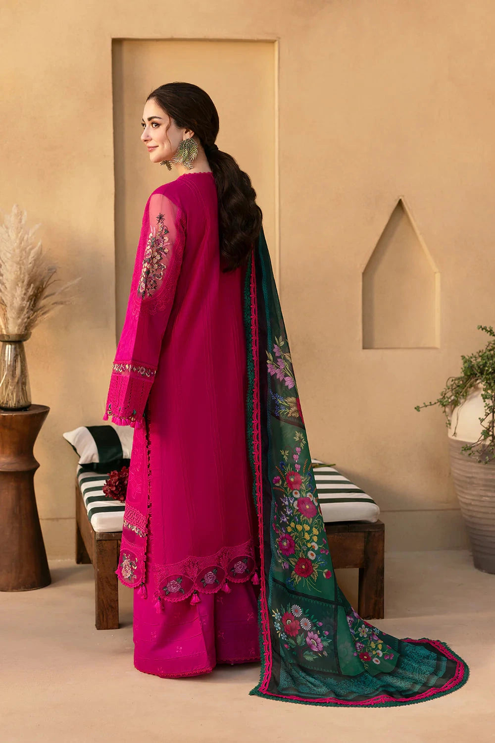 Saira Rizwan- 3PC Luxury Lawn Embroidered Suit