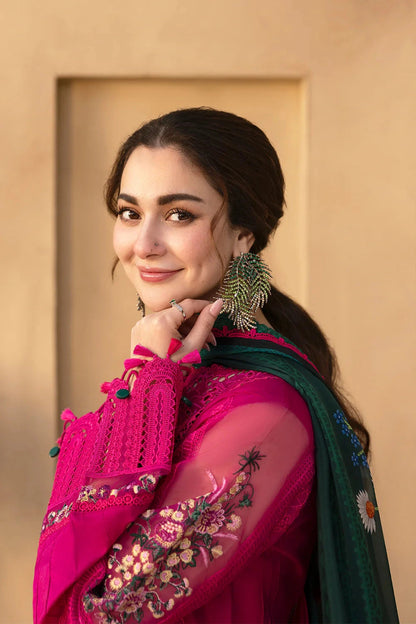 Saira Rizwan- 3PC Luxury Lawn Embroidered Suit