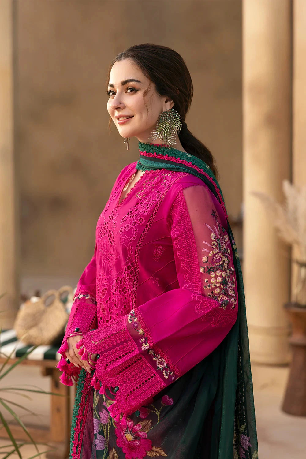 Saira Rizwan- 3PC Luxury Lawn Embroidered Suit