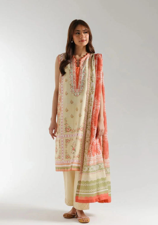 Ethnic - 3PC Lawn Digital Printed Suit