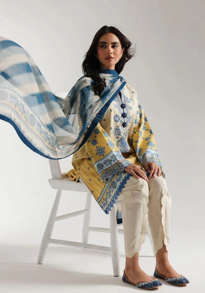 Ethnic - 3PC Lawn Digital Printed Suit