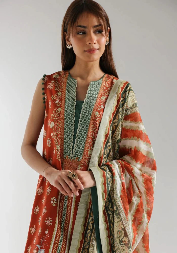 Ethnic - 3PC Lawn Digital Printed Suit