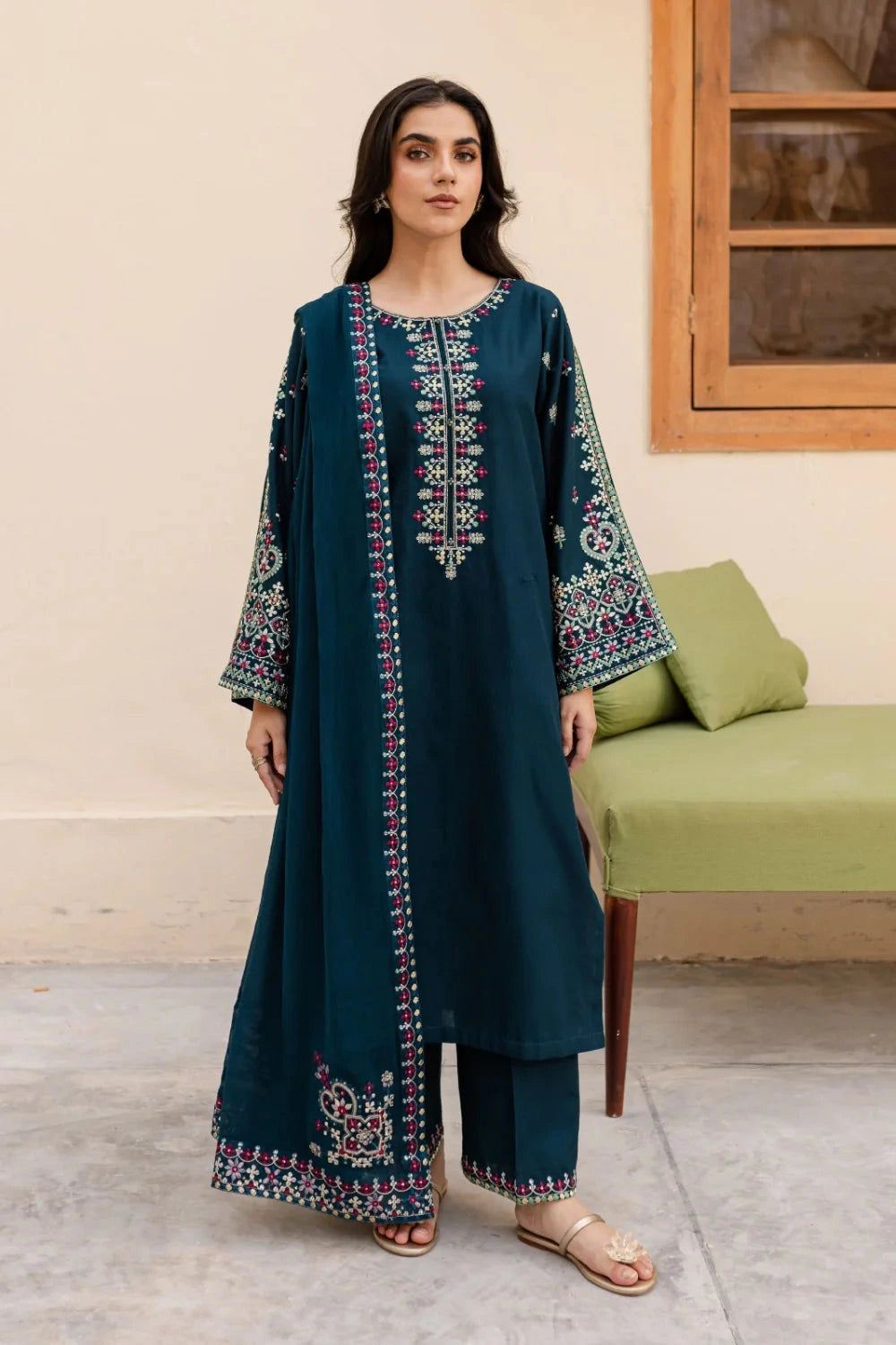 BATIK - 3PC Lawn Embroidered Suit