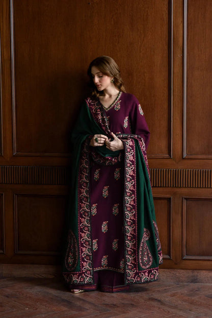 ZAIB - 3PC Luxury Lawn Embroidered Suit