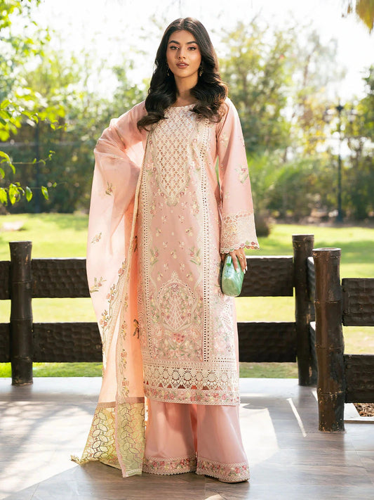 Zara Shajahan - 3PC Luxury Lawn Embroidered Suit