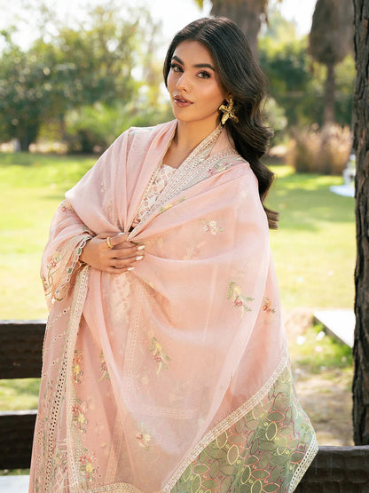 Zara Shajahan - 3PC Luxury Lawn Embroidered Suit