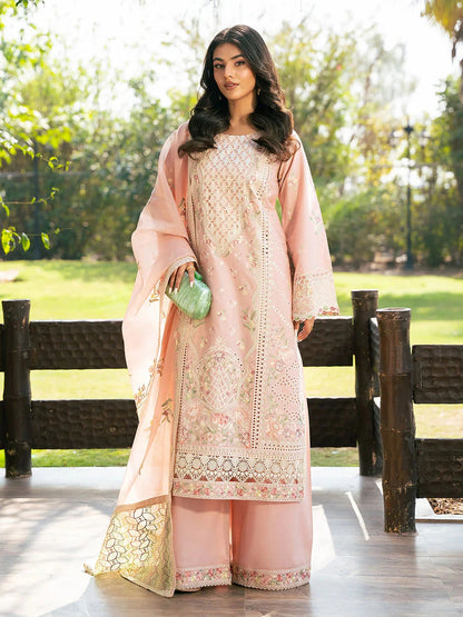 Zara Shajahan - 3PC Luxury Lawn Embroidered Suit